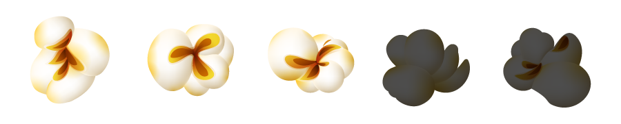 3 Popcorns